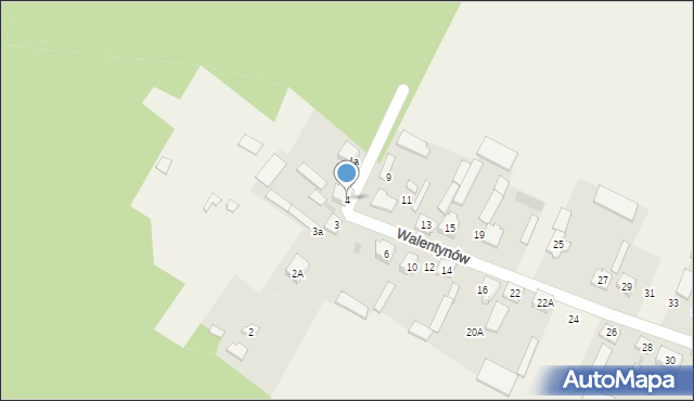 Walentynów, Walentynów, 4, mapa Walentynów