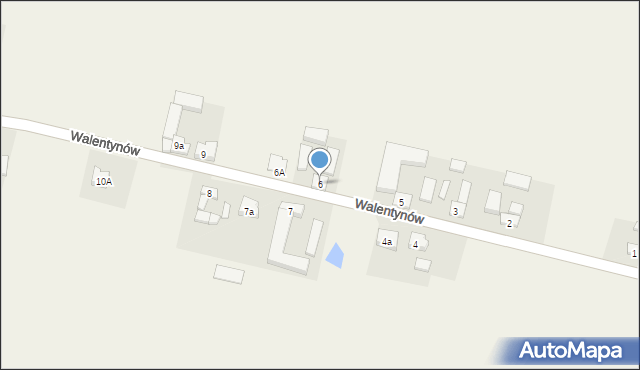Walentynów, Walentynów, 6, mapa Walentynów
