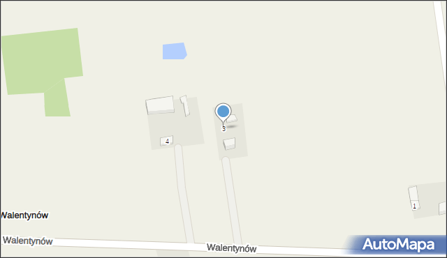 Walentynów, Walentynów, 3, mapa Walentynów