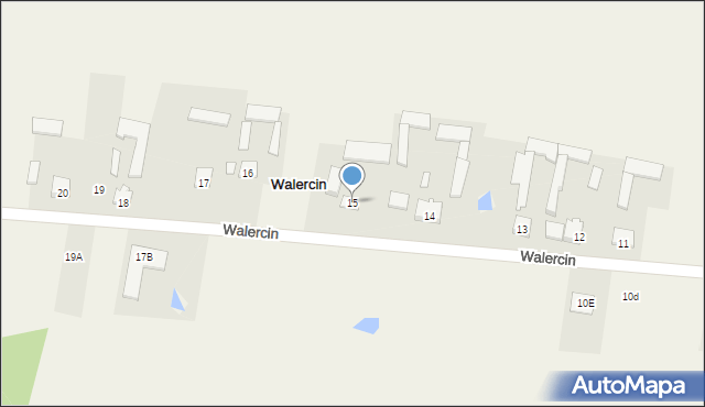 Walercin, Walercin, 15, mapa Walercin