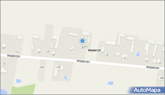 Walercin, Walercin, 16, mapa Walercin