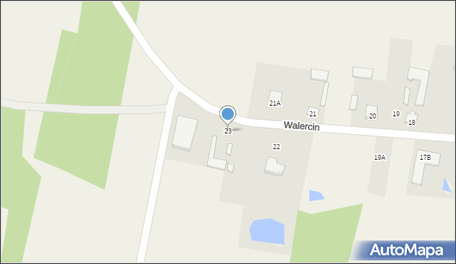 Walercin, Walercin, 23, mapa Walercin