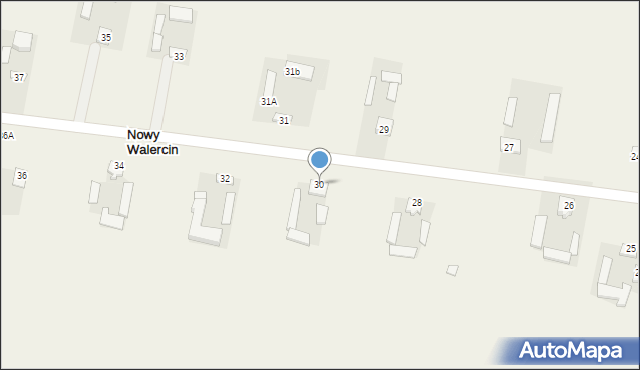 Walercin, Walercin, 30, mapa Walercin