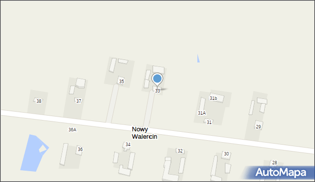 Walercin, Walercin, 33, mapa Walercin