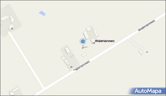 Walerianowo, Walerianowo, 17, mapa Walerianowo