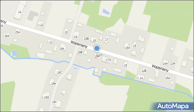 Waleriany, Waleriany, 18A, mapa Waleriany
