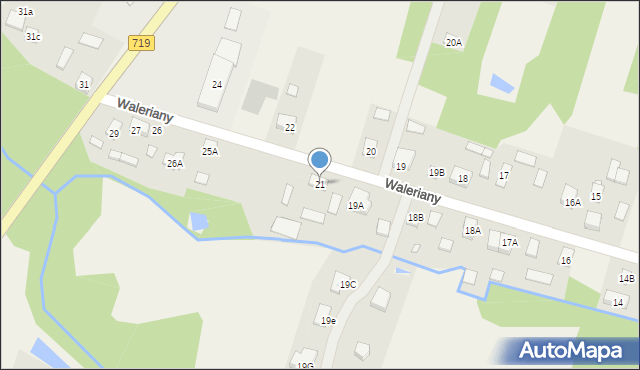 Waleriany, Waleriany, 21, mapa Waleriany