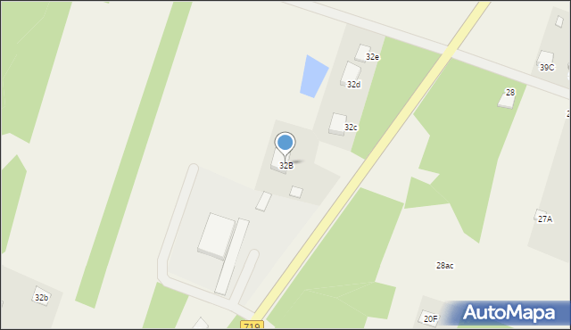 Waleriany, Waleriany, 32B, mapa Waleriany