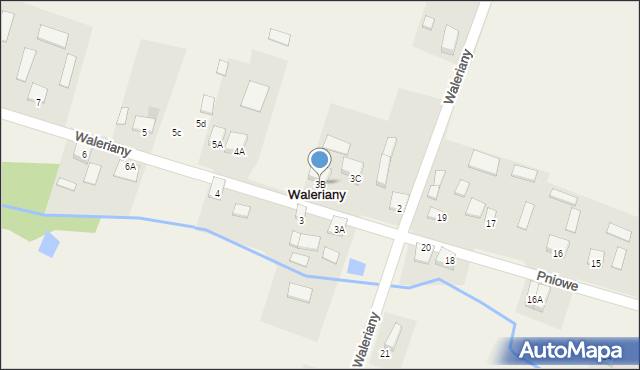Waleriany, Waleriany, 3B, mapa Waleriany