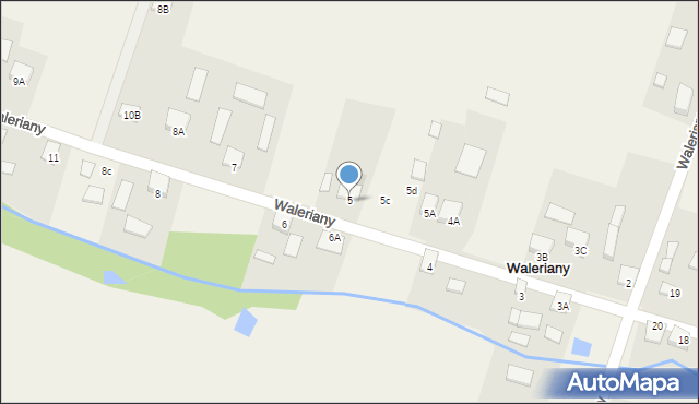 Waleriany, Waleriany, 5, mapa Waleriany