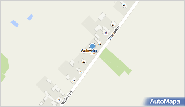 Walewice, Walewice, 23a, mapa Walewice
