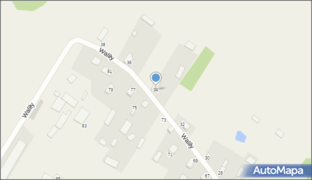 Waliły, Waliły, 34, mapa Waliły