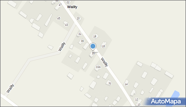 Waliły, Waliły, 35, mapa Waliły