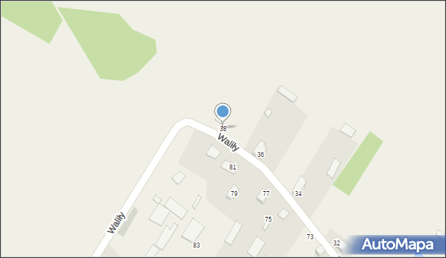 Waliły, Waliły, 38, mapa Waliły