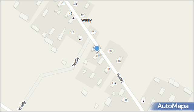 Waliły, Waliły, 39, mapa Waliły