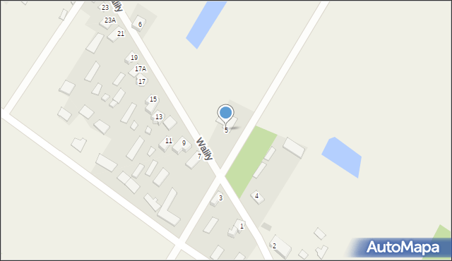 Waliły, Waliły, 5, mapa Waliły