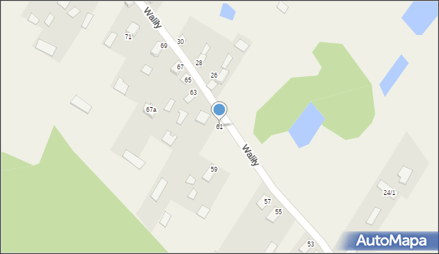 Waliły, Waliły, 61, mapa Waliły