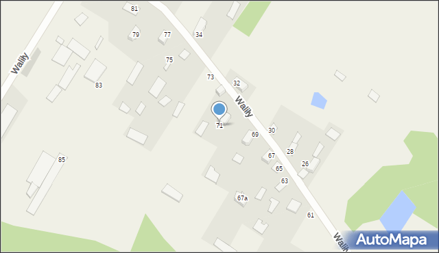 Waliły, Waliły, 71, mapa Waliły