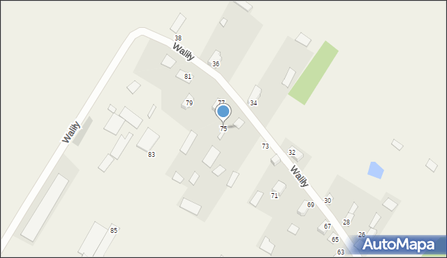Waliły, Waliły, 75, mapa Waliły