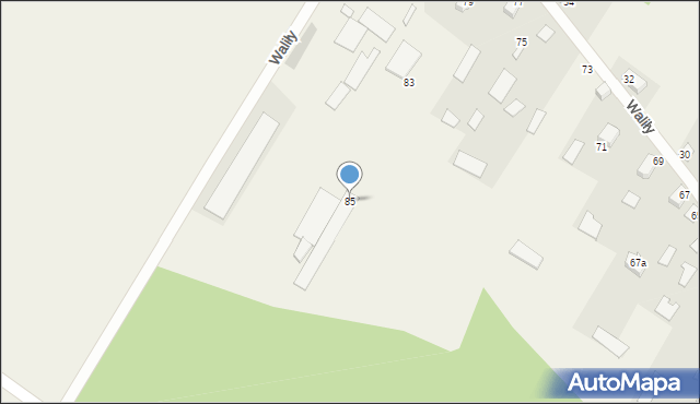 Waliły, Waliły, 85, mapa Waliły