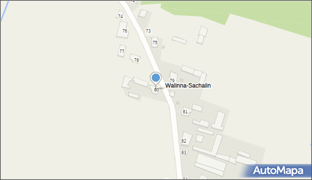 Walinna, Walinna, 80, mapa Walinna