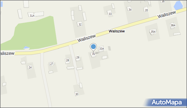 Waliszew, Waliszew, 31, mapa Waliszew