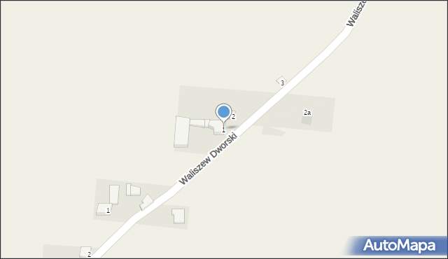 Waliszew Dworski, Waliszew Dworski, 1, mapa Waliszew Dworski
