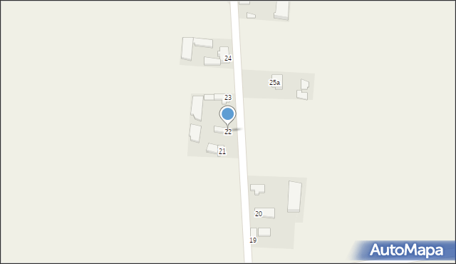 Waliszew Dworski, Waliszew Dworski, 22, mapa Waliszew Dworski