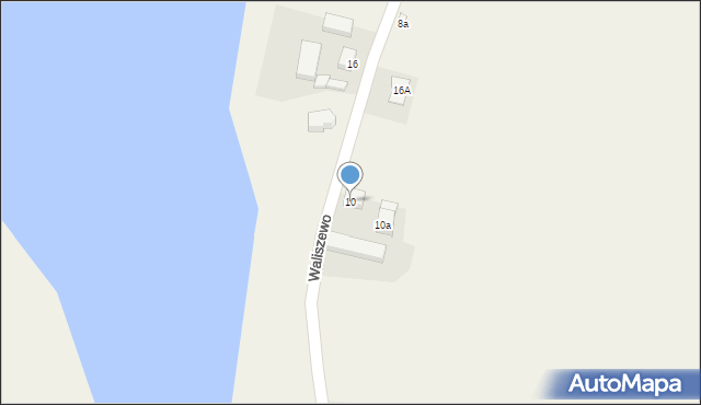 Waliszewo, Waliszewo, 10, mapa Waliszewo