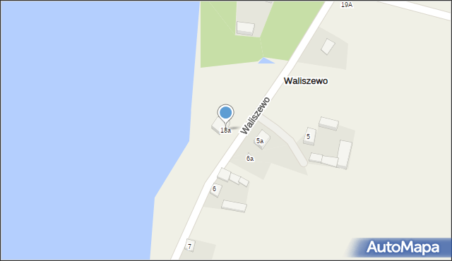 Waliszewo, Waliszewo, 18a, mapa Waliszewo