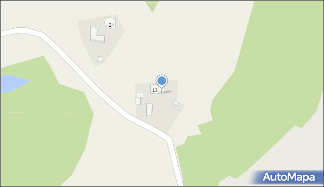 Waliszewo, Waliszewo, 13a, mapa Waliszewo