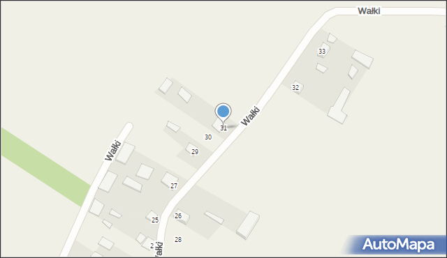 Wałki, Wałki, 31, mapa Wałki