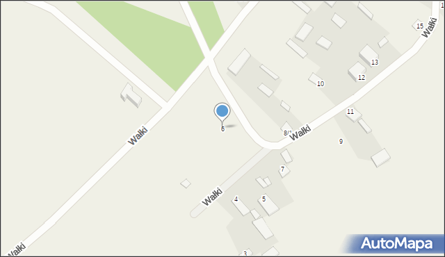 Wałki, Wałki, 6, mapa Wałki