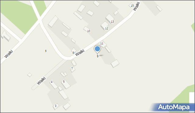 Wałki, Wałki, 9, mapa Wałki