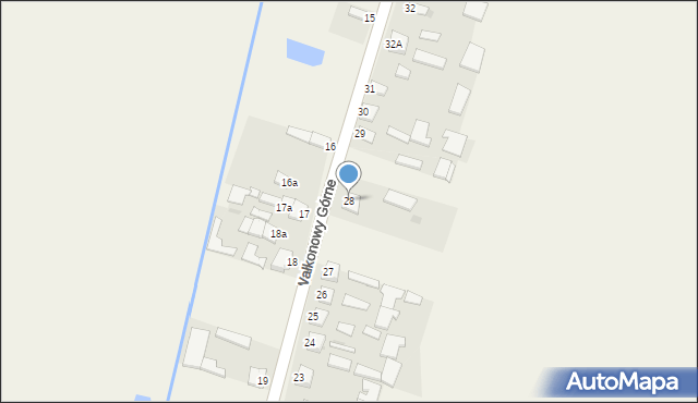 Wałkonowy Dolne, Wałkonowy Dolne, 28, mapa Wałkonowy Dolne