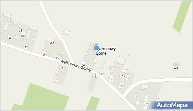 Wałkonowy Górne, Wałkonowy Górne, 13, mapa Wałkonowy Górne