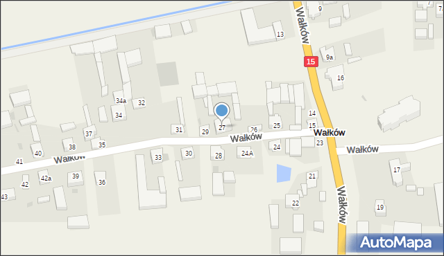 Wałków, Wałków, 27, mapa Wałków