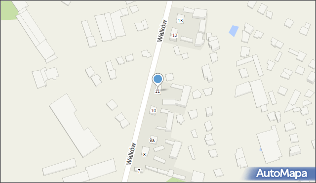 Walków, Walków, 11, mapa Walków