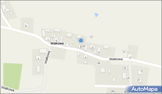 Wałkowa, Wałkowa, 8, mapa Wałkowa