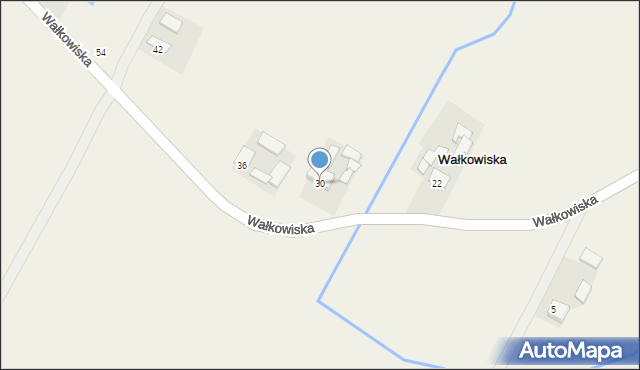 Wałkowiska, Wałkowiska, 30, mapa Wałkowiska