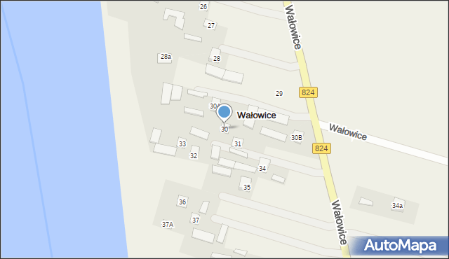 Wałowice, Wałowice, 30, mapa Wałowice