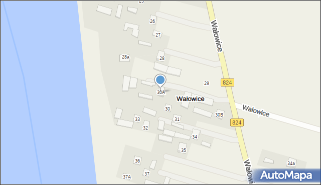 Wałowice, Wałowice, 30A, mapa Wałowice