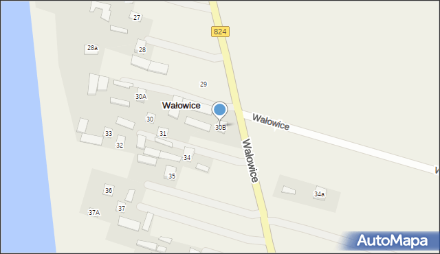 Wałowice, Wałowice, 30B, mapa Wałowice