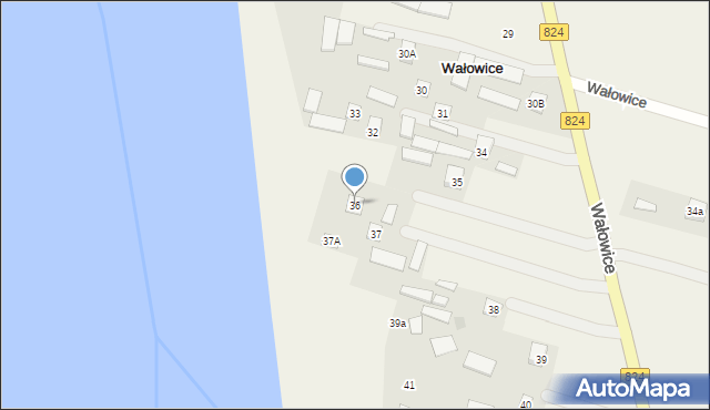 Wałowice, Wałowice, 36, mapa Wałowice