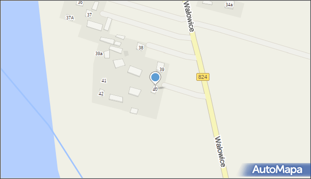 Wałowice, Wałowice, 40, mapa Wałowice