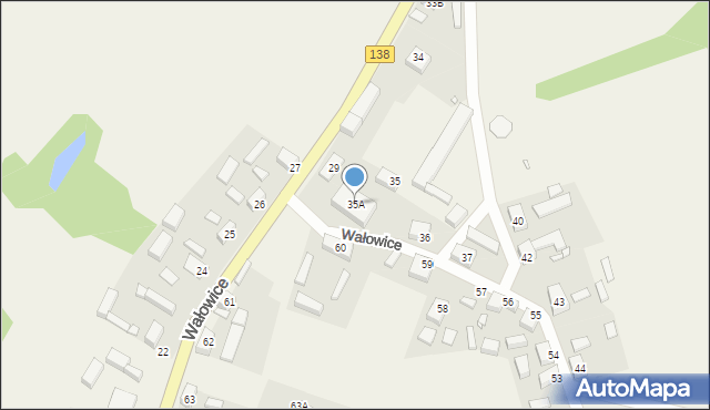 Wałowice, Wałowice, 35A, mapa Wałowice