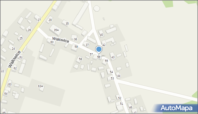 Wałowice, Wałowice, 56, mapa Wałowice