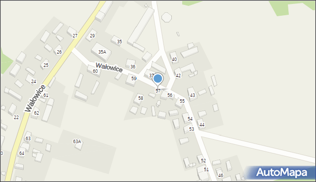 Wałowice, Wałowice, 57, mapa Wałowice