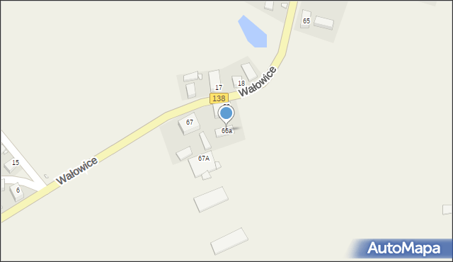 Wałowice, Wałowice, 66a, mapa Wałowice