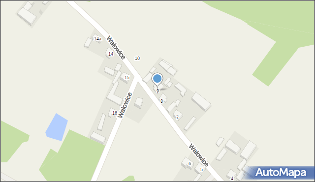 Wałowice, Wałowice, 9, mapa Wałowice